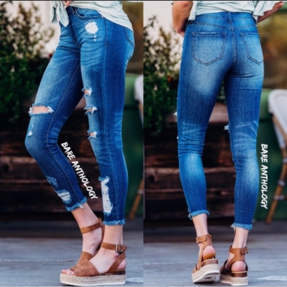 DAISY JANE III Distressed Skinny Ankle - Picture 4 of 4